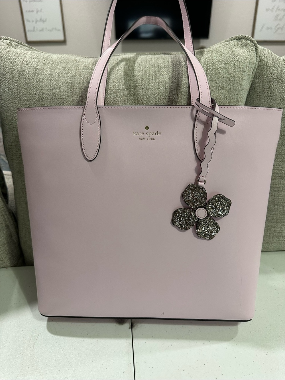 Kate Spade Kerri medium Pink Leather Tote Bag NWOT